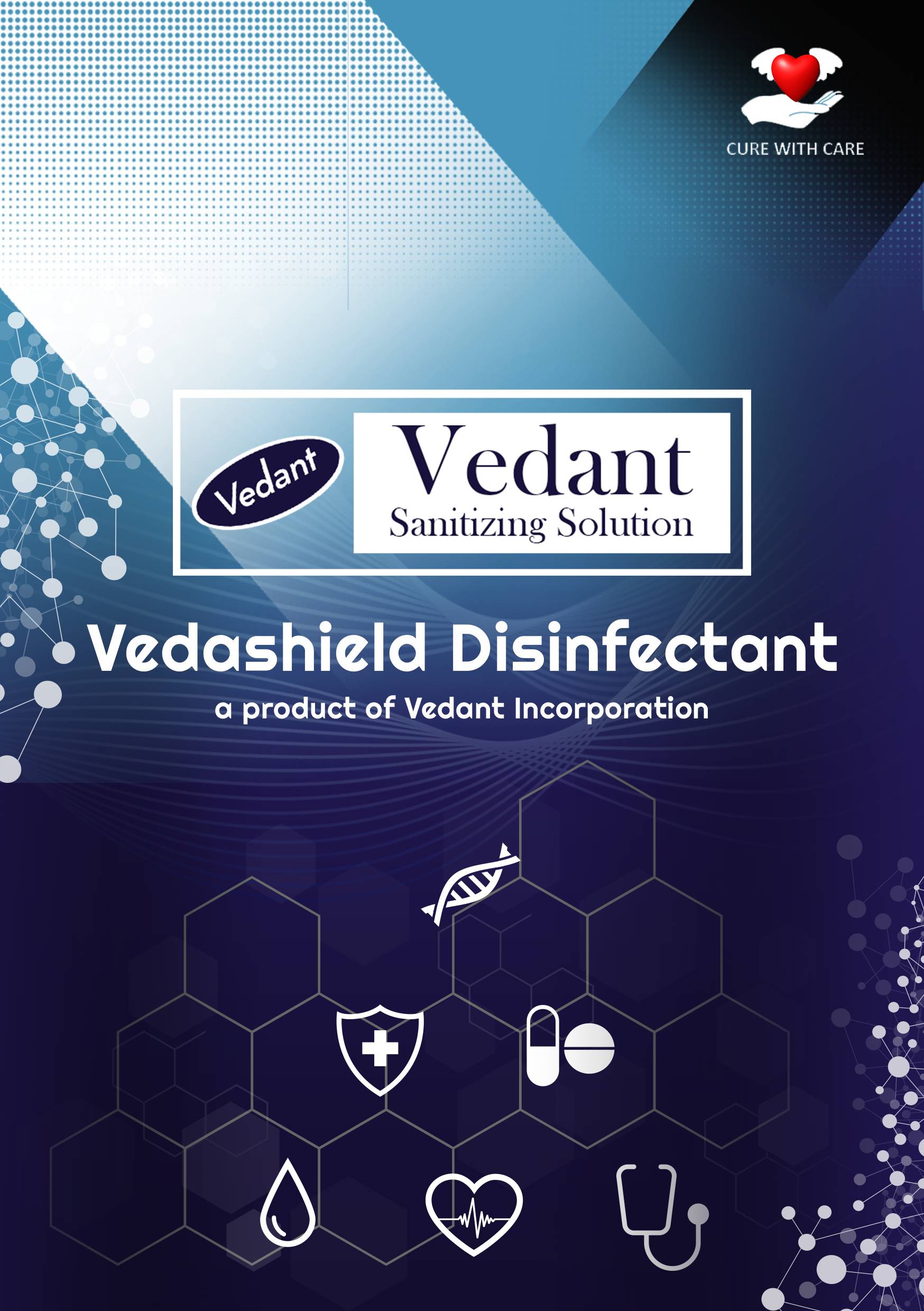 vedashield sanitizing solution
