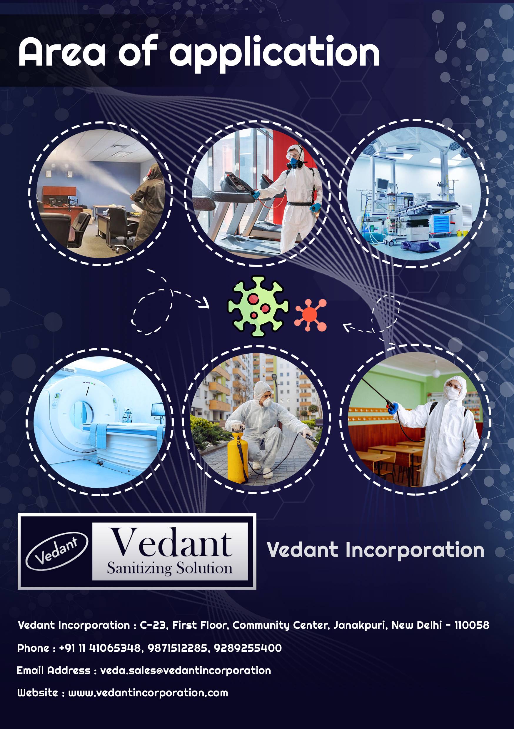 vedashield sanitizing solution